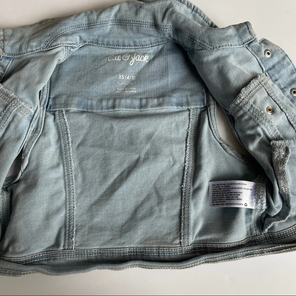 Cat & Jack Denim Vest - Picture 3 of 7